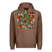 Chestnut christmas donkey Premium Hoodie - FaDigitalArtStudio