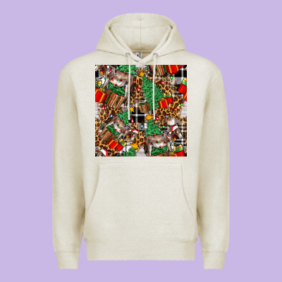 Christmas Donkey Premium Hoodie Designed By Fadigitalartstudio