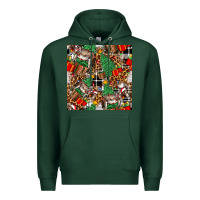 Sports Green christmas donkey Premium Hoodie - FaDigitalArtStudio