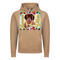 Vintage Coffee summer vibes afro kid Vintage Hoodie - TumblerDesignByShophia