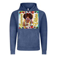 Vintage Denim summer vibes afro kid Vintage Hoodie - TumblerDesignByShophia