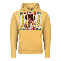 Vintage Mustard summer vibes afro kid Vintage Hoodie - TumblerDesignByShophia