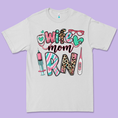 Wife Mom Rn Registered Nurse Premium Tee Designed By Ranaportraitstore