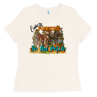 Bone Fall Cutest Pumpkin In The Patch Deer Ladies Tee - LillyAllenDesigns