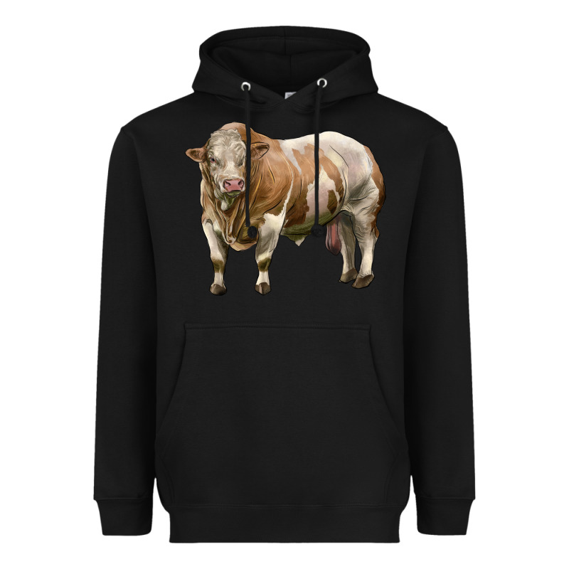 Simmental Bull Heavyweight Hoodie by LillyAllenDesigns | Teevron