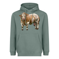 Sage simmental bull Heavyweight Hoodie - LillyAllenDesigns