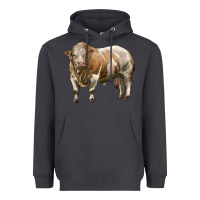 Smoke simmental bull Heavyweight Hoodie - LillyAllenDesigns