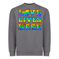 Storm Western Love Lives Here Heavyweight Sweatshirt - BundleAndBundleShop