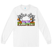 White days till halloween Long Sleeve Tee - CowGirlArtShop