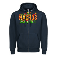 Navy Nachos Valentine Zipper Hoodie - CowhideDigitalArt