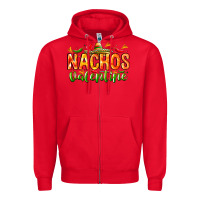 Red Nachos Valentine Zipper Hoodie - CowhideDigitalArt