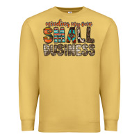 Antique Gold minding my own small business Premium Sweatshirt - RacoonDesign