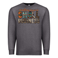 Charcoal Heather minding my own small business Premium Sweatshirt - RacoonDesign