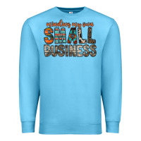 Ocean Blue minding my own small business Premium Sweatshirt - RacoonDesign