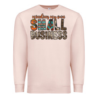 Pale Pink minding my own small business Premium Sweatshirt - RacoonDesign