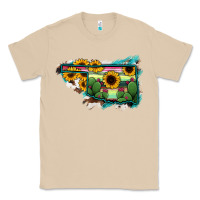 Mushroom Oklahoma Map Sunflower Cactus Serape Classic Tee - RanaPortraitStore