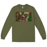 Army Green donkey christmas Long Sleeve Tee - Jasminsmagicworld