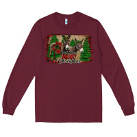 Burgundy donkey christmas Long Sleeve Tee - Jasminsmagicworld