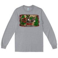 Heather Grey donkey christmas Long Sleeve Tee - Jasminsmagicworld