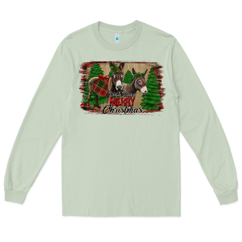 Donkey Christmas Long Sleeve Tee by Jasminsmagicworld | Teevron