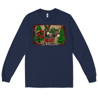Navy donkey christmas Long Sleeve Tee - Jasminsmagicworld