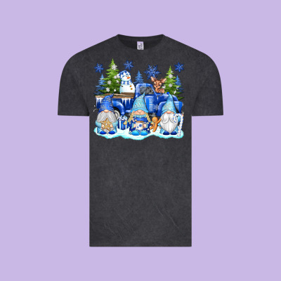 Snow Gnome Truck Vintage Tee Designed By Texasbilliewilder
