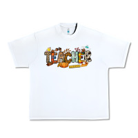 White Fall Teacher Urban Heavy Tee - NancyCooperArtShop