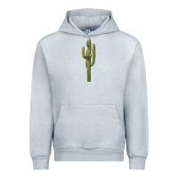 Heather Grey cactus Urban Hoodie - BarkalooDesign