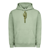 Pigment Oil Green cactus Urban Hoodie - BarkalooDesign