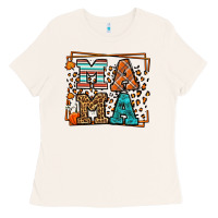 Bone Fall Autumn Leopard Mama Ladies Tee - LillyAllenDesigns