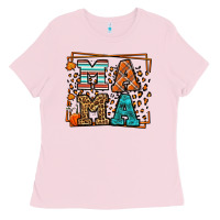 Bubblegum Pink Fall Autumn Leopard Mama Ladies Tee - LillyAllenDesigns
