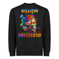 Black Autism seeing in the world differently Heavyweight Sweatshirt - FaDigitalArtStudio