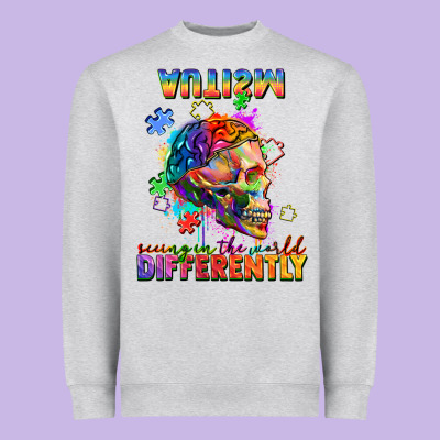 Autism Seeing In The World Differently Heavyweight Sweatshirt Designed By Fadigitalartstudio