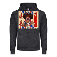 Vintage Black little miss america Vintage Hoodie - TumblerDesignByShophia