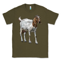 Army Green Boer Goat Classic Tee - LillyAllenDesigns