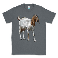 Charcoal Heather Boer Goat Classic Tee - LillyAllenDesigns