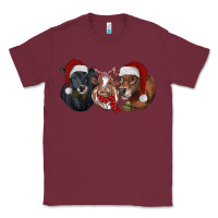 Burgundy christmas heifers Classic Tee - RanaPortraitStore