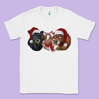 Christmas Heifers Classic Tee Designed By Ranaportraitstore
