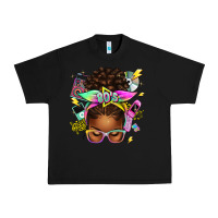 Black 80's babe afro messy bun Urban Heavy Tee - texasbilliewilder