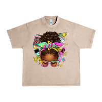 French Oak 80's babe afro messy bun Urban Heavy Tee - texasbilliewilder