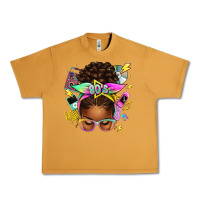 Peanut Butter 80's babe afro messy bun Urban Heavy Tee - texasbilliewilder