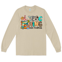 Mushroom teaching little pumpkins Long Sleeve Tee - CowGirlArtShop