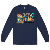 Navy teaching little pumpkins Long Sleeve Tee - CowGirlArtShop