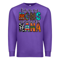 Purple only the best moms get promoted to nana Premium Sweatshirt - RacoonDesign
