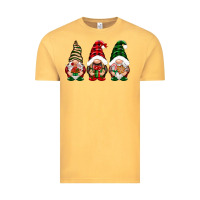 Vintage Mustard Christmas gnomes Vintage Tee - NancyCooperArtShop
