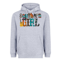 Heather Grey southern girl Heavyweight Hoodie - RacoonDesign