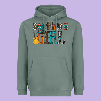 Southern Girl Heavyweight Hoodie Designed By Racoondesign