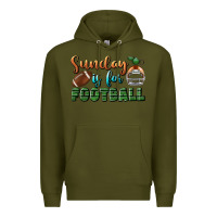 Army Green sunday is for football Premium Hoodie - BundleAndBundleShop
