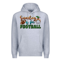 Heather Grey sunday is for football Premium Hoodie - BundleAndBundleShop