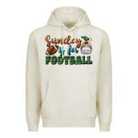 Oatmeal Heather sunday is for football Premium Hoodie - BundleAndBundleShop